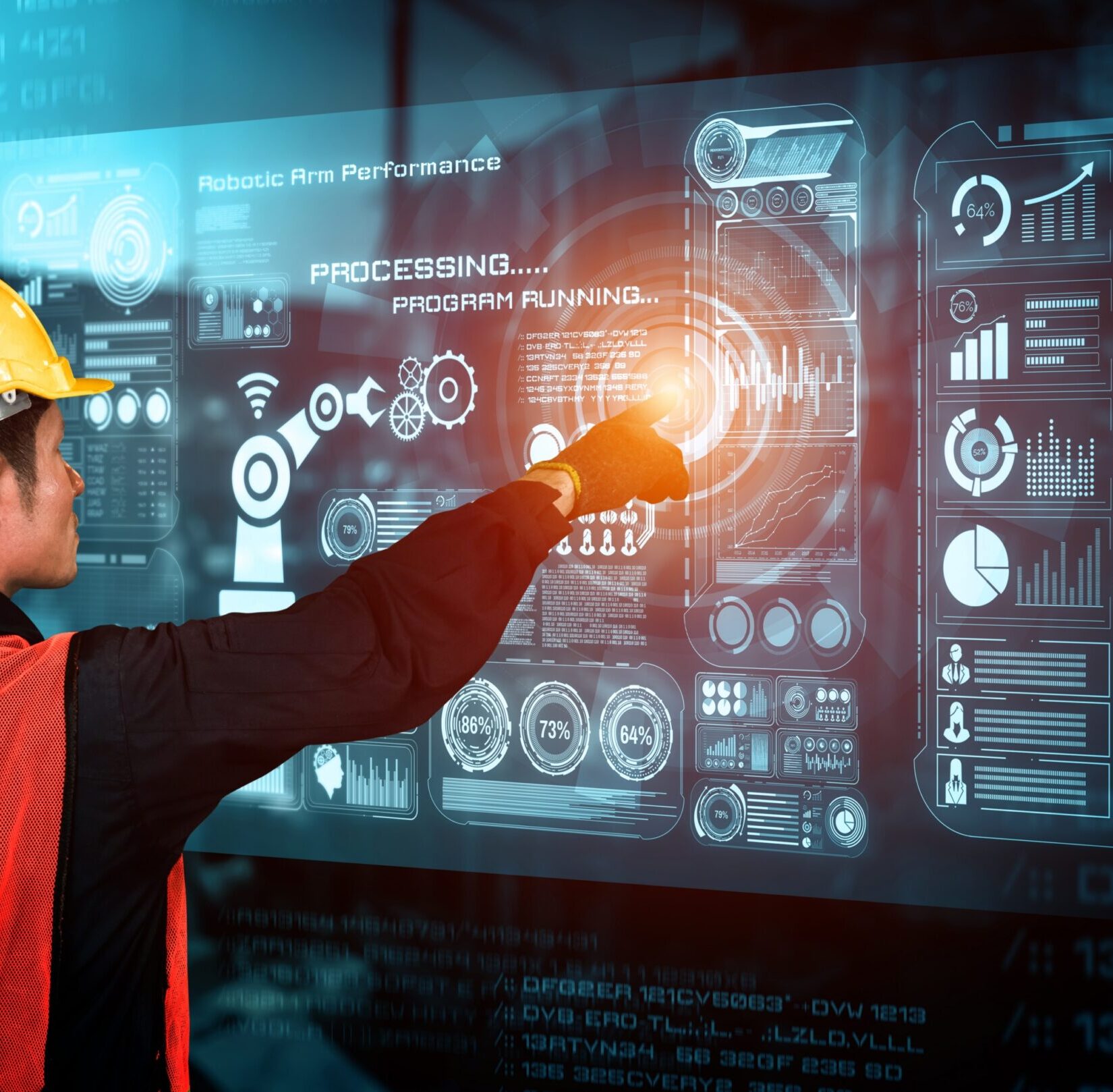 Engineering technology and industry 4.0 smart factory concept Engineering technology and industry 4.0 smart factory concept
