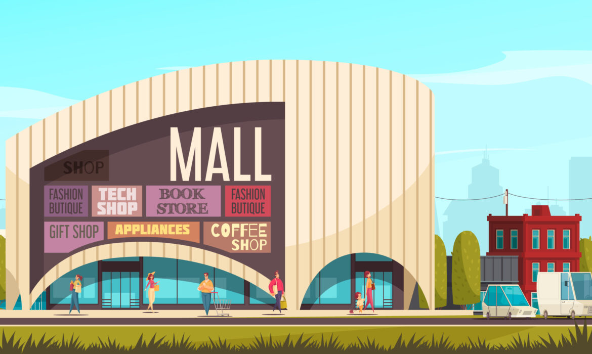 Shopping Mall Outside Composition